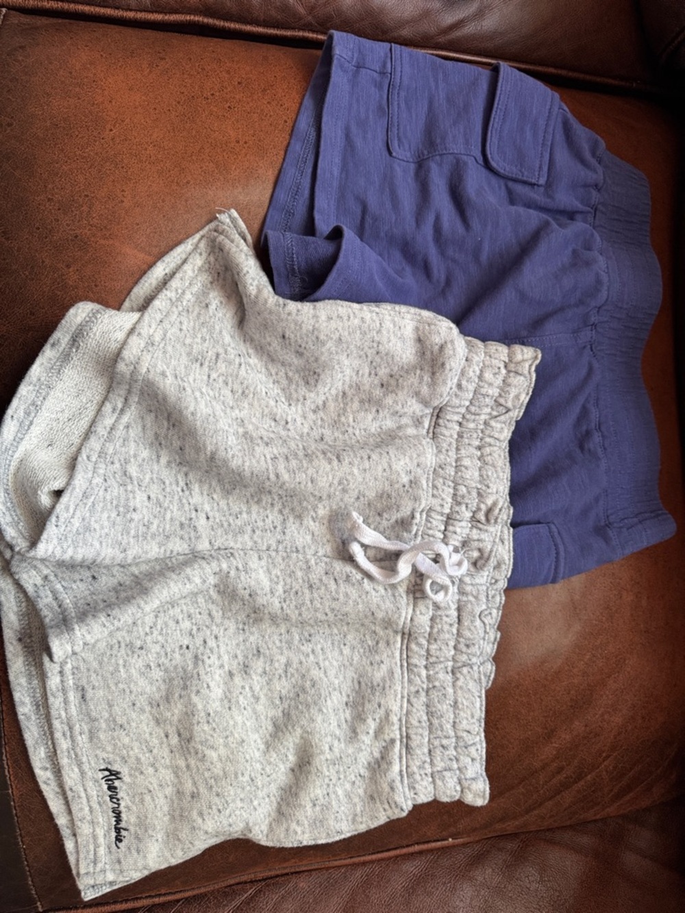 Abercrombie & Fitch Kids Gray and Tommy Bahamas Blue Drawstring Shorts Set